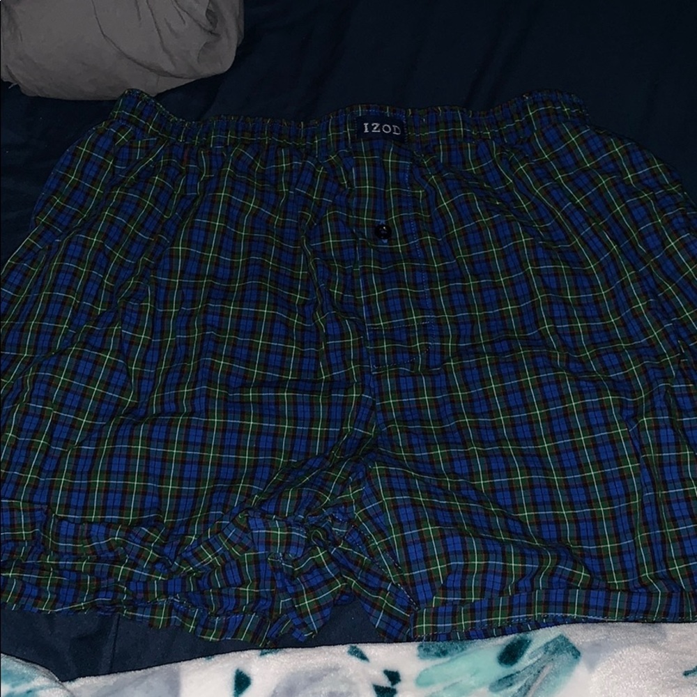 Izod green and blue boxer briefs